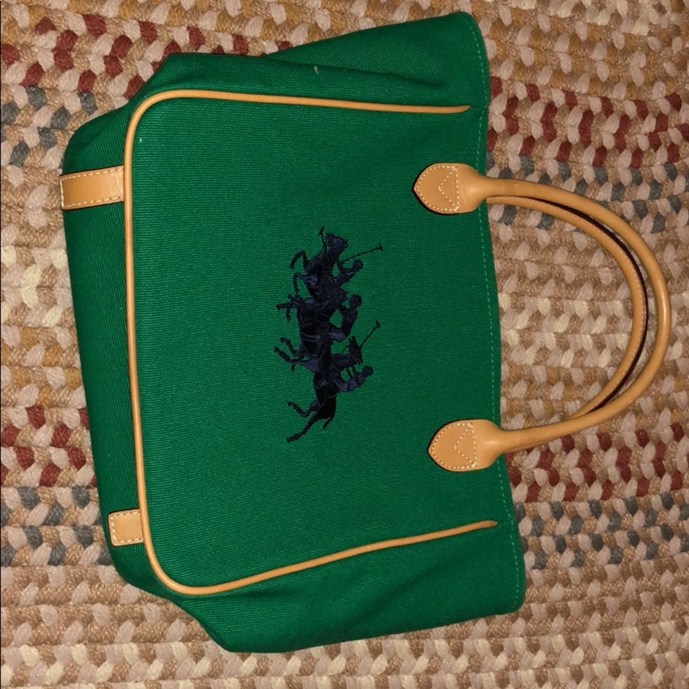 Ralph Lauren green handbag
